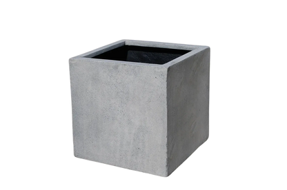 Pflanzkübel - Leyla, 40x40x40cm, von aplanta, Beton-Design
