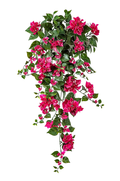 Künstliche Bougainville - Erna, 100 cm, Kunstblume von aplanta, UV-beständig, Steckpflanze, in Fuchsia, für draußen