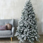 Künstlicher Weihnachtsbaum mit Schnee - Elsa, 180 cm, Kunstbaum von aplanta, in Grün weiß, für drinnen