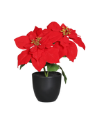 Poinsettia artificial - Cady | 37 cm, en maceta