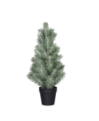 Künstlicher Tannenbaum - Johann auf transparentem Hintergrund mit echt wirkenden Kunstblättern in natürlicher Anordnung. Künstlicher Tannenbaum - Johann hat die Farbe Natur und ist 40 cm hoch. | aplanta Kunstpflanzen