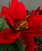 Künstliches Poinsettia-Weihnachtsarrangement - Billy | 20 cm