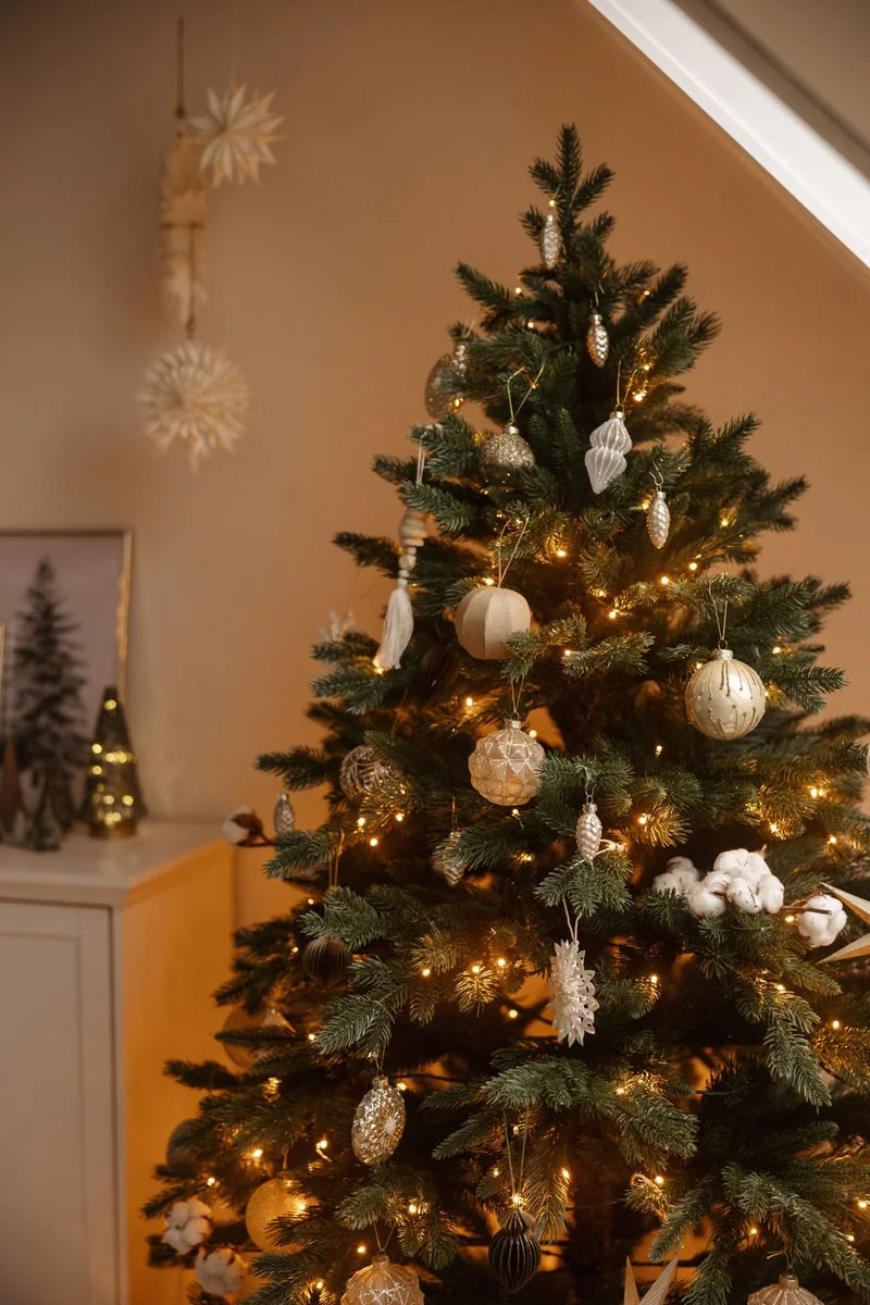 Árbol de Navidad artificial - David | 180 cm, con luces LED