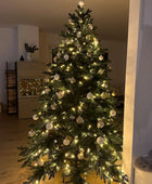 Árbol de Navidad artificial - David | 210 cm, con luces LED