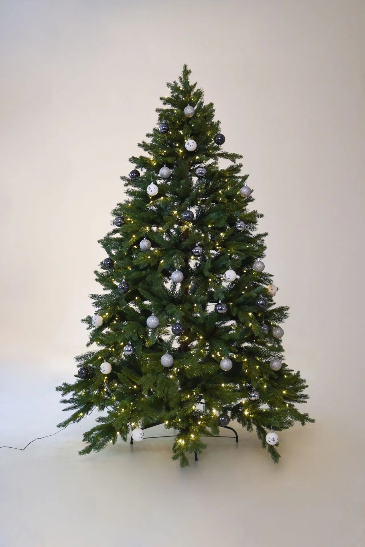 Árbol de Navidad artificial - David | 240 cm, con luces LED