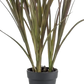 Künstliches Gras - Matilda, 90 cm, Kunstpflanze von aplanta, UV-beständig, im schwarzen Topf, in Natur, für draußen