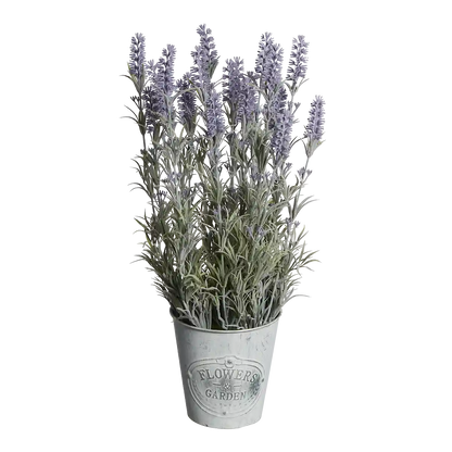 Künstlicher Lavendel - Darbas, 45 cm, Kunstpflanze von aplanta, in Lila, für drinnen