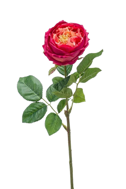Künstliche Rose - Estefania, 60 cm, Kunstblume von aplanta, für drinnen