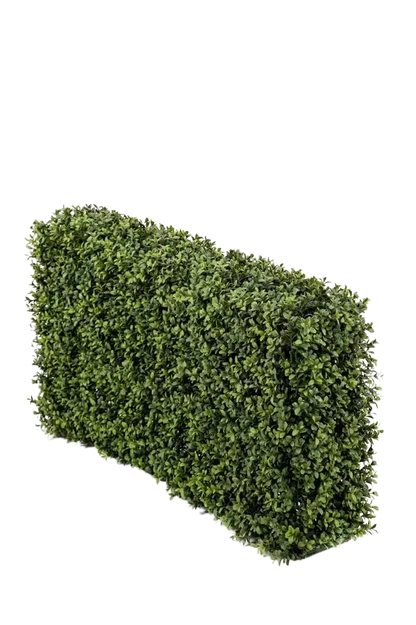 Künstliche Buchsbaumhecke - Jannis, 50 cm, Kunstbaum von aplanta, UV-beständig, in Natur, für draußen