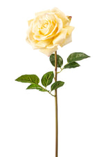 Künstliche Rose - Melinda, 68 cm, Kunstblume von aplanta, Steckpflanze, in Gelb, für drinnen