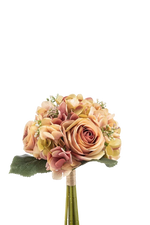 Künstlicher Blumenstrauß - Kelly, 32 cm, Kunstblume von aplanta, in Apriko, für drinnen