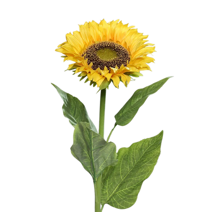 Künstliche Sonnenblume - Ilkay, 78 cm, Kunstblume von aplanta, Real Touch, in Gelb, für drinnen