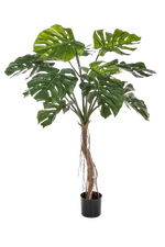 Künstliche Philodendron Monstera - Dean, 130 cm, Kunstpflanze von aplanta, in Grün, für drinnen