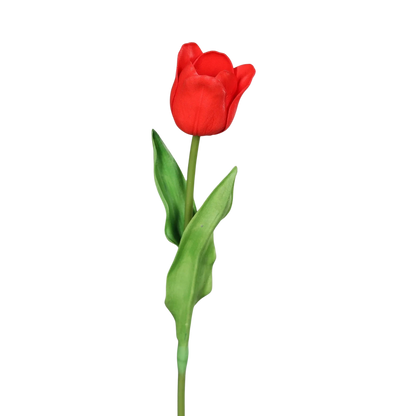 Künstliche Tulpe - Merry, 60 cm, Kunstblume von aplanta, Real Touch, in Rot, für drinnen & draußen