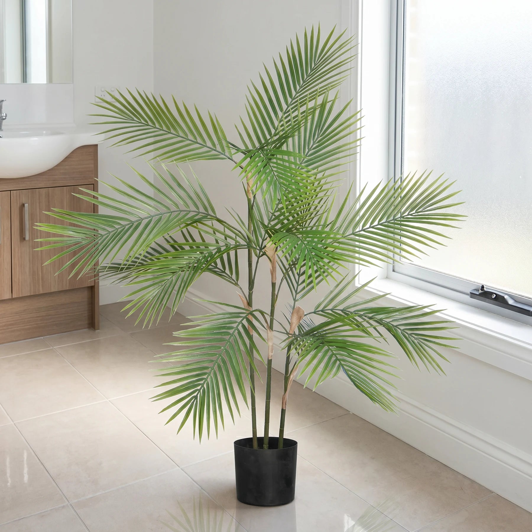 Künstliche Bergpalme - Nolte, 100 cm, Kunstbaum von aplanta, in Grün, für drinnen