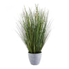 Künstliches Gras - Isambard, 60 cm, Kunstpflanze von aplanta, mit Fruchtstamm, in Grün, für drinnen