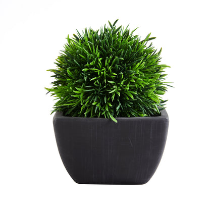 Künstlicher Grasball - Sibylla, 21 cm, Kunstpflanze von aplanta, in Grün, für drinnen