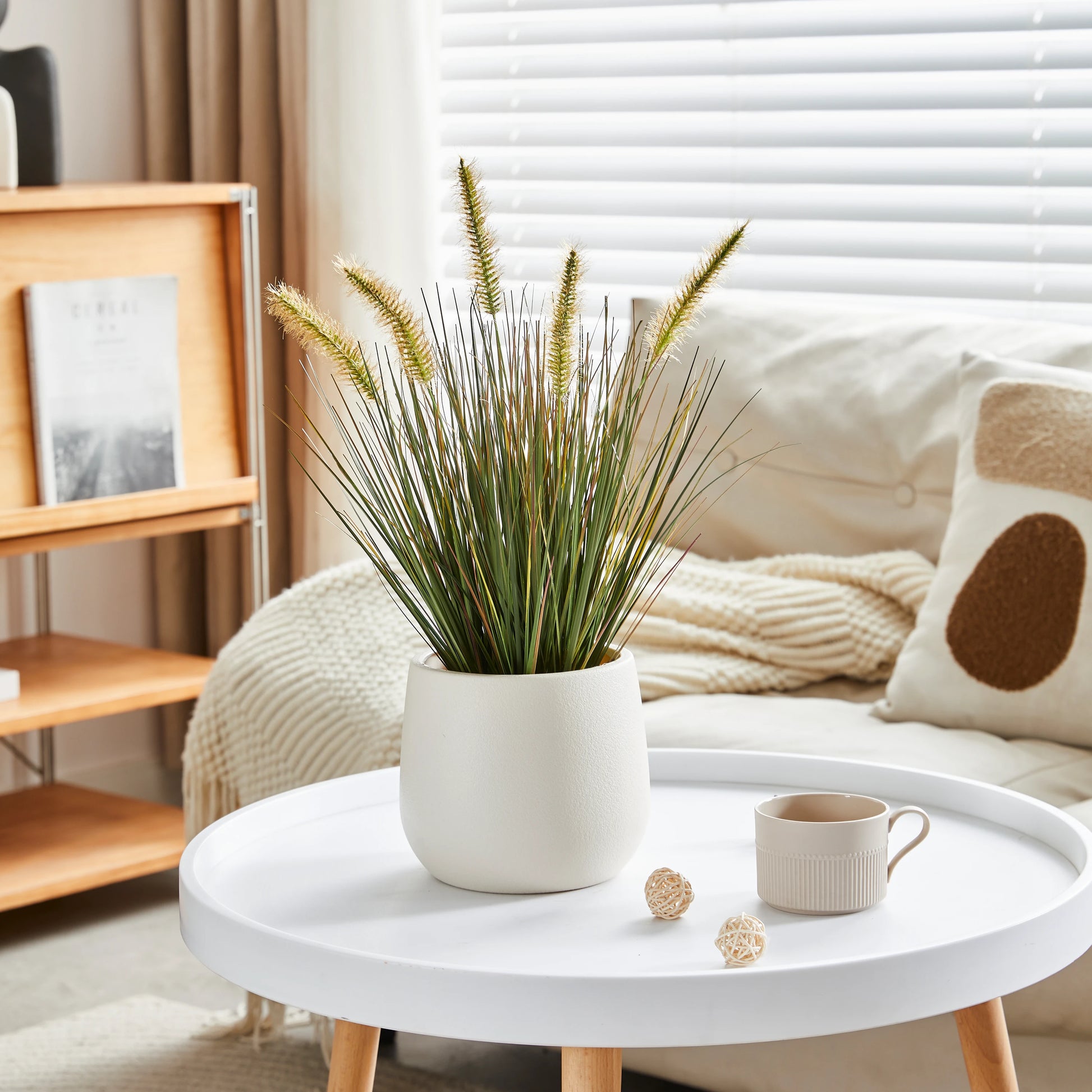 Künstliches Japanisches Lampenputzergras – Yuki | 45 cm