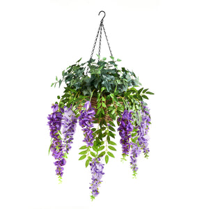 Künstlicher Hänge-Blauregen – Cybele | 95 cm