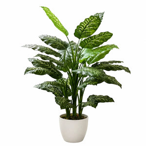 Künstliche Dieffenbachia - Mirella, 90 cm, Kunstpflanze von aplanta, in Grün, für drinnen