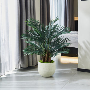 Künstlicher Palmfarn - Alamea, 75 cm, Kunstpflanze von aplanta, inkl. Startertopf, in Grün, für drinnen