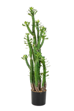 Künstlicher Kaktus - Hermann, 118 cm, Kunstpflanze von aplanta, in Natur, für drinnen