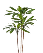 Künstliche Lilie - Isabell auf transparentem Hintergrund mit echt wirkenden Kunstblättern in natürlicher Anordnung. Künstliche Lilie - Isabell hat die Farbe Natur und ist 240 cm hoch. | aplanta Kunstpflanzen