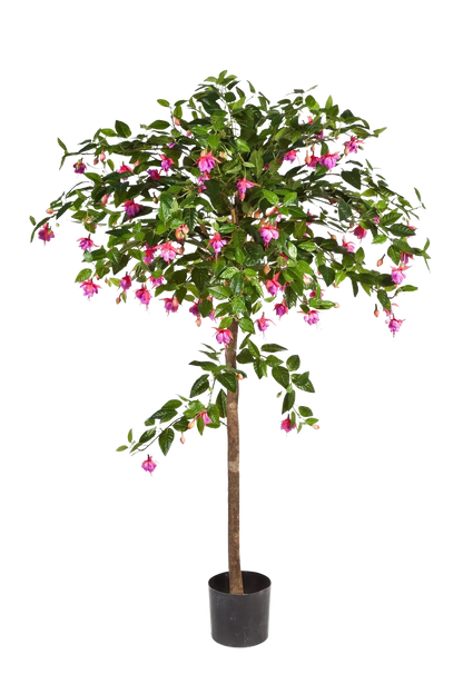 Künstliche Fuchsie - Regina, 140 cm, Kunstbaum von aplanta, in Rot, für drinnen