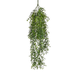 Künstlicher Hänge-Farn - Carsten, 80 cm, Kunstpflanze von aplanta, UV-beständig, feuerhemmend, B1-zertifiziert, Steckpflanze