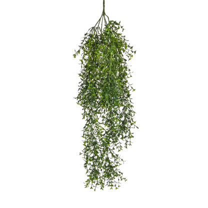 Künstlicher Hänge-Farn - Carsten, 80 cm, Kunstpflanze von aplanta, UV-beständig, feuerhemmend, B1-zertifiziert, Steckpflanze