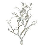 Künstlicher Deko-Ast - Abigail, 90 cm, Kunstpflanze von aplanta, mit Schnee, in Natur, für drinnen