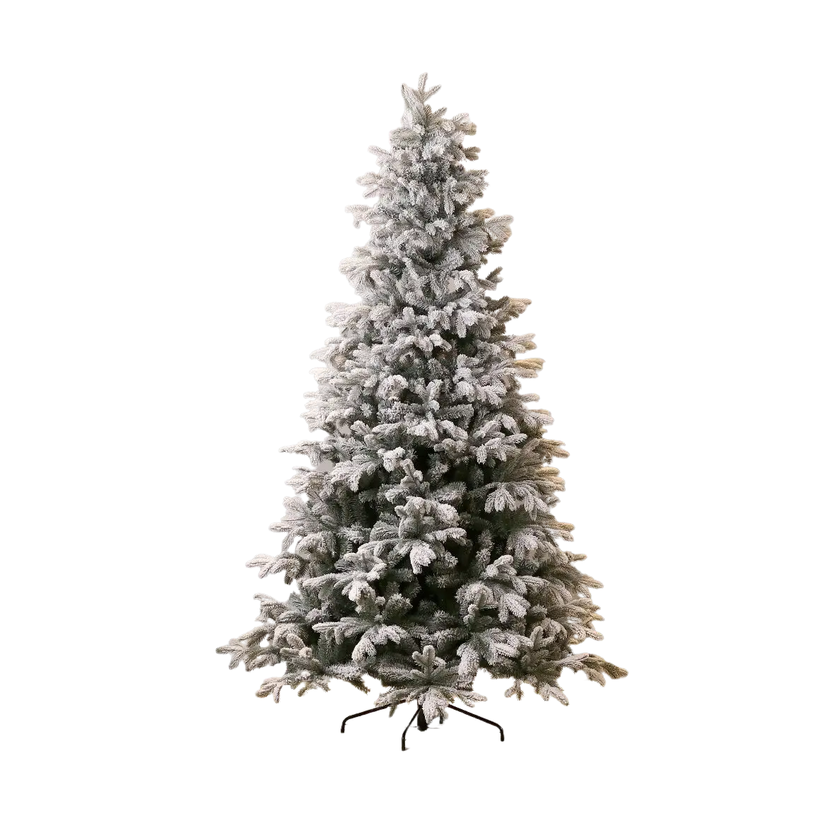 Künstlicher Weihnachtsbaum - Eva auf transparentem Hintergrund mit echt wirkenden Kunstblättern in natürlicher Anordnung. Künstlicher Weihnachtsbaum - Eva hat die Farbe Natur und ist 240 cm hoch. | aplanta Kunstpflanzen