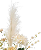 Künstlicher XL Blumenstrauß - Tabea auf transparentem Hintergrund, als Ausschnitt fotografiert, damit die Details der Kunstpflanze bzw. des Kunstbaums noch deutlicher zu erkennen sind.